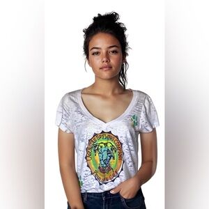 Lagunitas Brewing Company T-shirt Short Sleeves Wht Stretch Sz M